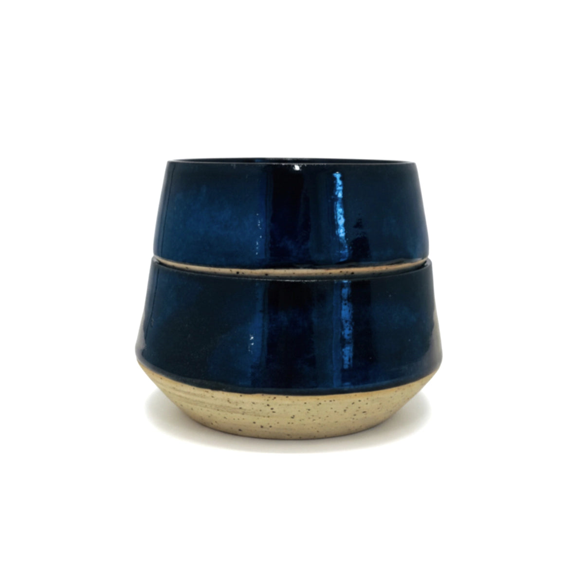 Duo de bols de service empilables bleu céleste