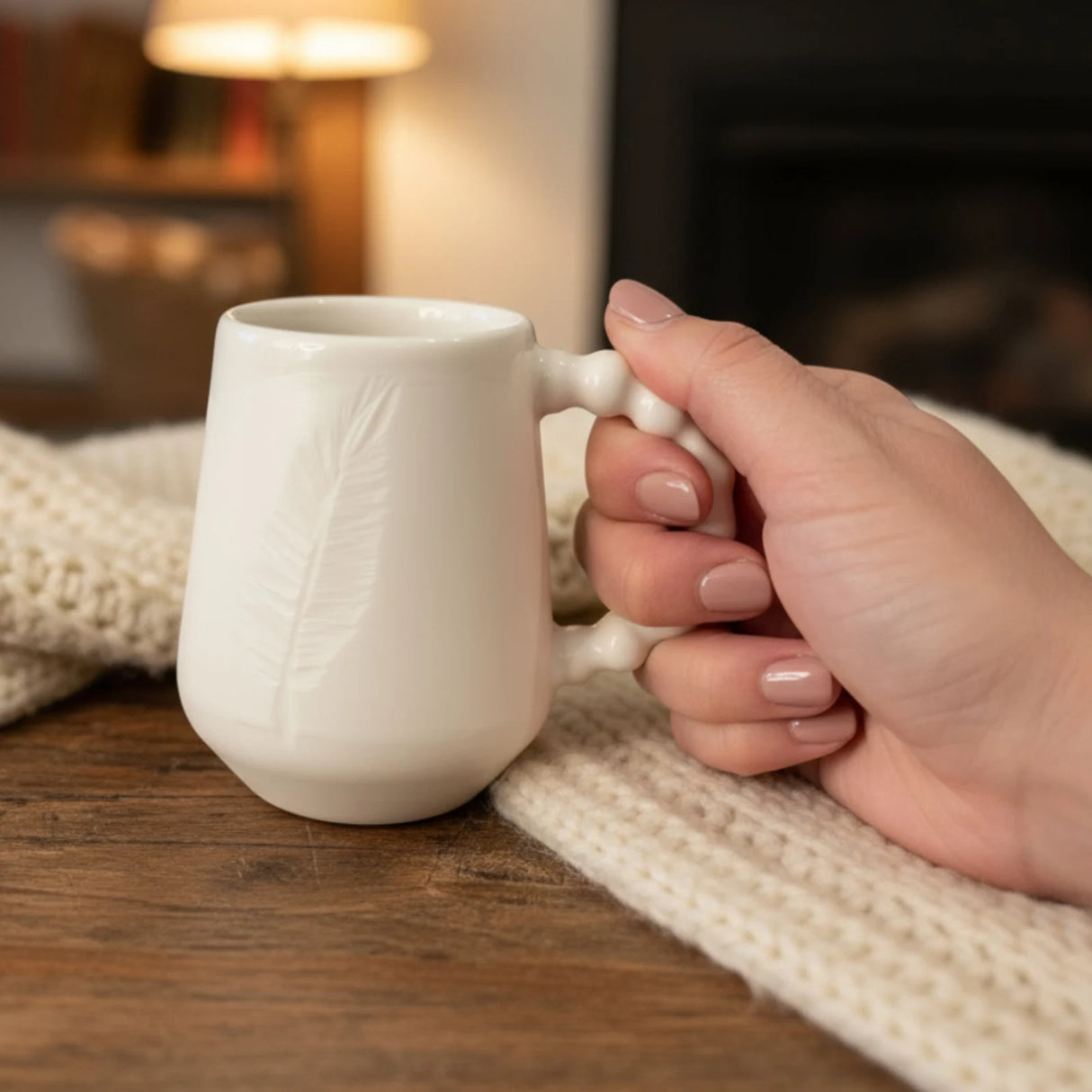 Mug Plume blanc – Poèterie