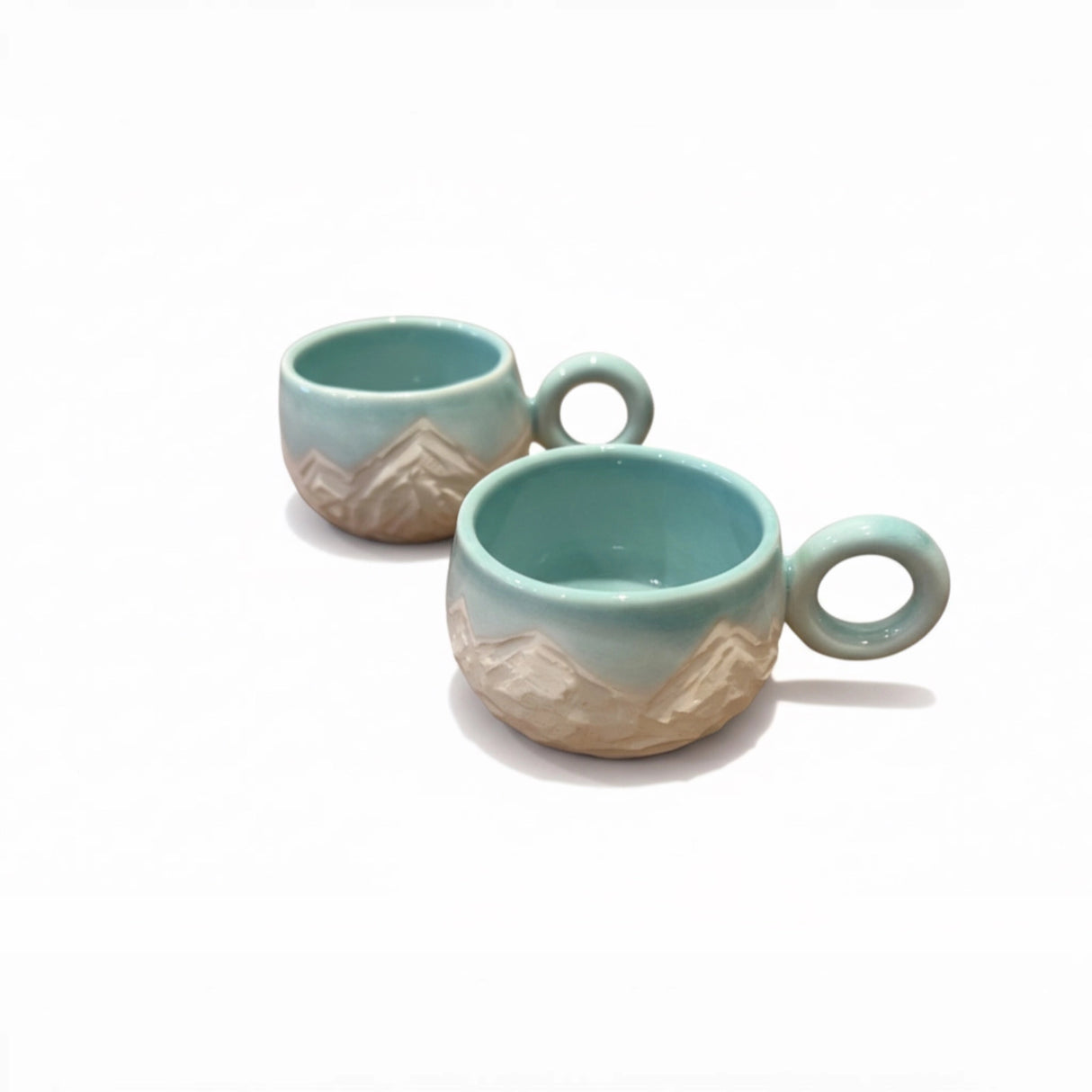 Tasse Espresso Pyrénées turquoise