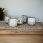 La tasse à café rustique avec anse  - Grès pyrité - Fait main • Grains de beauté