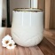 Vase en porcelaine collier blanc - Fait main • Pyrénées
