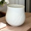 Petit Vase en porcelaine collier blanc - Fait main • Poèterie