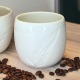 Tasse en porcelaine blanc - Fait main • Poèterie