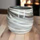 Tasse à café  - Grès gris et crème  - Artisanat • Diversité