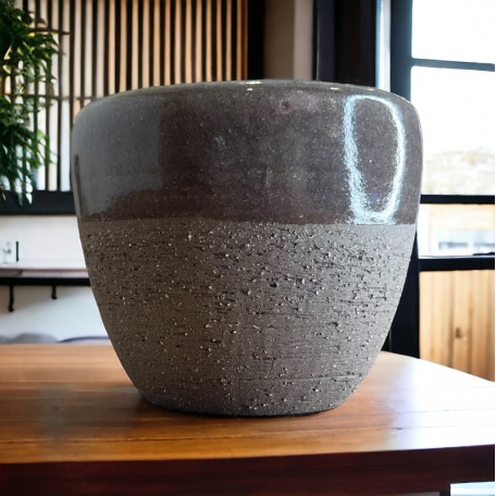 Tasse en terre chamottée - Grès gris - Artisanat • Rock