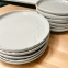 3D-patterned dinner plates set - Porcelain - 4 pcs - 16 to 26 cm - Handmade • Pyrenees