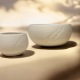 Tea / coffee cup - White porcelain - Craft creation - Sea Ice