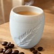 Tea / coffee cup - White porcelain - Craft creation - Sea Ice