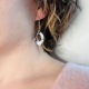 HARMONY • Boucles d'oreilles - Porcelaine noire et blanche