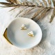 Tea / coffee cup - White porcelain - Craft creation - Sea Ice