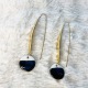 ÉLOÏSE • Boucles d'oreilles - Porcelaine émaillée de bleu Céleste