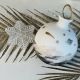 • La Boule Xmas Terre Stellaire n°3 L • Porcelaine, Mica, Or et platine •