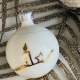 • La Boule Xmas Petit Sapin S • Porcelaine et Platine  •