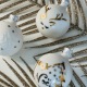 • La Boule Xmas Petit Renne S • Porcelaine et Platine  •