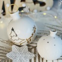 • La Boule Xmas Mon Beau Sapin L • Porcelaine, Or et Platine  •