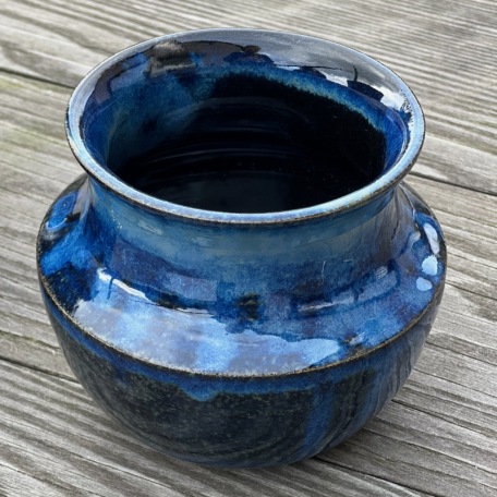 Tea cup - Turquoise glazed stoneware - 120 ml - Handmade • Lagoon