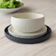 3D-patterned dinner plates set - Porcelain - 4 pcs - 16 to 26 cm - Handmade • Pyrenees