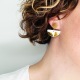 Paloma • Boucles d'oreilles  - Porcelaine et or