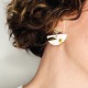 BELLA • Boucles d'oreilles  - Porcelaine et or