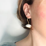 Jade – Boucles d'oreilles • Porcelaine et or