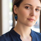 Marina – Boucles d'oreilles • Porcelaine bleue et blanche