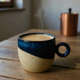 Coffret duo de mugs bleu céleste avec anse