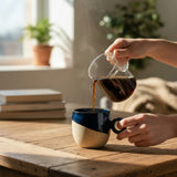 Coffret duo de mugs bleu céleste avec anse