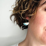 Océane – Crochets d'oreilles • Porcelaine