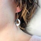 Harmony – Crochets d'oreilles • Porcelaine noire et blanche