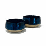 Duo de bols de service empilables bleu céleste
