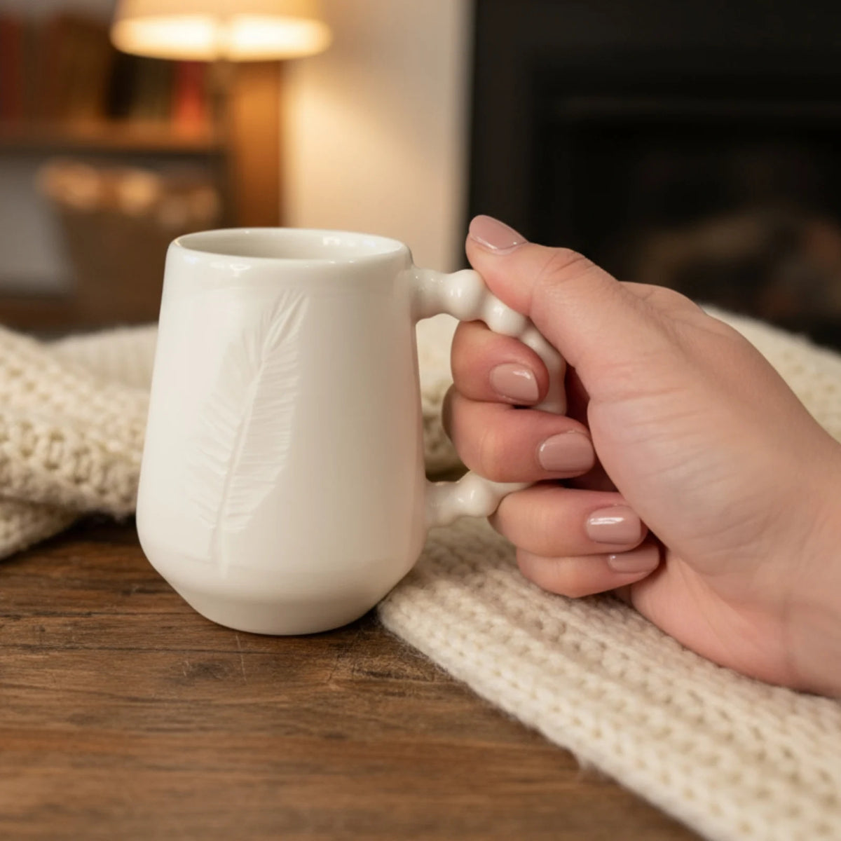 Mug Plume blanc – Poèterie