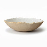 Grand saladier bord craquelé crème – Grains de beauté