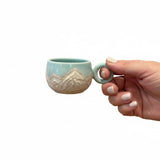 Tasse Espresso Pyrénées turquoise